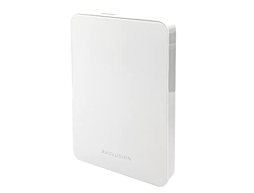 Avolusion Z1-S USB 3.0 Portable External Gaming Hard Drive - White (for PS5, Pre-Formatted) - 2 Year Warranty (2TB)