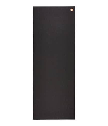 Manduka PRO Yoga Mat – Premium 6mm Thick Mat, Eco Friendly, Oeko-Tex Certified, Free of ALL Chemicals, High Performance Grip, Ultra Dense Cushioning for Support & Stability in Yoga, Pilates, Gym and Any General Fitness - 85 inches, Black, 85' x 26'