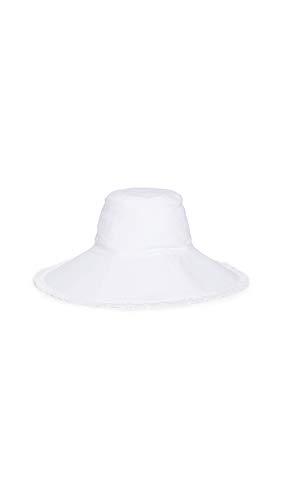 Hat Attack Women's Canvas Packable Hat, Solid White, One Size