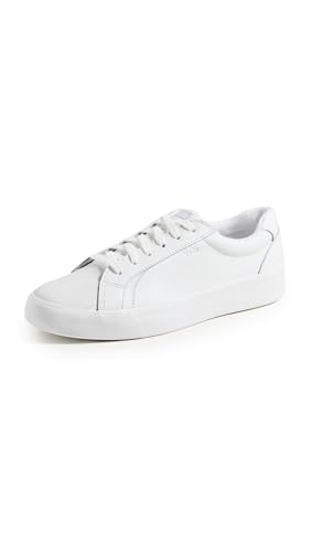 Keds Womens Pursuit Lace Up Sneaker, White Leather, 8.5 US