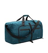 Dimayar Travel Duffle Bag for Men - Foldable Duffel Bag with Shoes Compartment - Overnight Bags Waterproof & Tear Resistant(85L,Green)