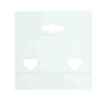 N'icePackaging - 500 Qty Plain White French Clip 2' x 2' Hanging Earring Cards - for Displays Hooks or Slatwalls - Merchandise & Sales - Clip/Wire/Post Earrings