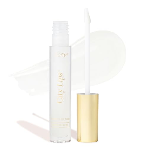 City Beauty Lips Plumping Lip Gloss - High-Shine Gloss Fuller for Younger-Looking Lips | Hydrating & Smoothing Lip Treatment Lip Plumper Hyaluronic Acid