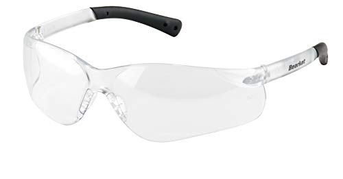 MCR Safety BK310AF BearKat 3 Polycarbonate Anti-Fog Lens Safety Glasses with Non-Slip Hybrid Black Temple Sleeve