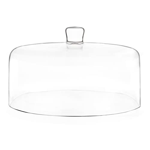 Galashield Glass Cake Dome, Cake Cover Lid for Freshness and Display | 12' Diameter