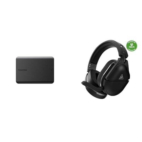 Toshiba Canvio Basics 1TB Portable External Hard Drive USB 3.0, Black - HDTB510XK3AA & Turtle Beach Stealth 700 Gen 2 MAX Multiplatform Amplified Wireless Gaming Headset