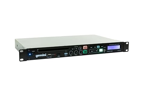 Gemini Sound CDMP-1500 19 Inch Professional/Home Anti Shock Audio Rackmount Single Disc Drive Mountable CD MP3 USB Media Music Player System Input with Remote