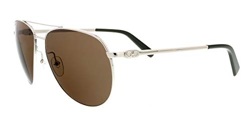 Ferragamo Brown Polarized Aviator Sunglasses SF157S 045 60