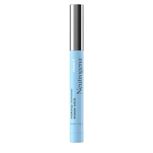 Neutrogena Makeup Remover Eraser Stick with Vitamin E, Easy-to Use & Travel-Friendly Makeup Removing Gel Pen for On-the-Go Touch-Ups of Stray or Smudged Eyeliner, Lipstick, & More, 0.04 oz