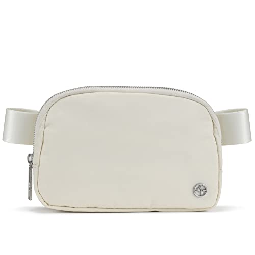 Pander Belt Bag for Women, Fashion Waist Packs, Crossbody Bags with Adjustable Strap (White Opal).