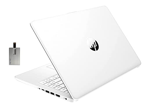 HP 14 Laptop, Intel Celeron N4020, 4 GB RAM, 64 GB Storage, 14-inch HD Touchscreen, Windows 11 Home, Thin & Portable, 4K Graphics, One Year of Microsoft 365 (14-dq0080nr, Snowflake White)