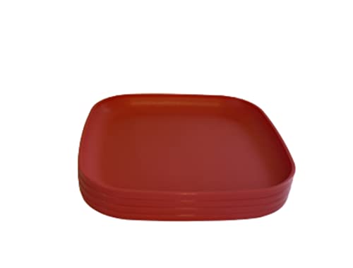 Tupperware 8 Inch Square Plates Set of 4