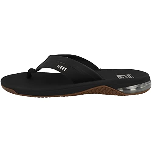 Reef Men's Sandals, Reef Anchor, Black/Silver, 12