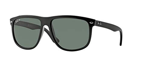 Ray-Ban RB4147 601/58 60M Black/Green Polarized Sunglasses For Men For Women + BUNDLE with Designer iWear Eyewear Kit
