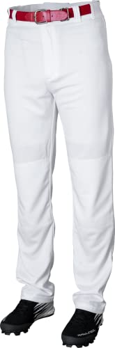 Rawlings Boys Solid Youth Semi-Relaxed Pants, X-Large, White, White, X-Large US