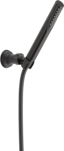 Delta Faucet Trinsic Single-Spray Touch-Clean Wall-Mount Hand Held Shower with Hose, Matte Black 55085-BL , ‎6.91 x 2.22 x 17.13 inches