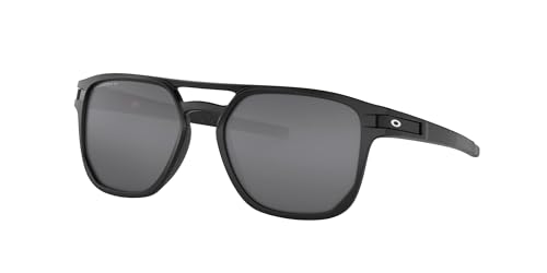 Oakley Men's OO9436 Latch Beta Square Sunglasses, Matte Black/Prizm Black Polarized, 54 mm