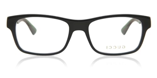Gucci GG0006ON-002 Black Rectangular Men's Eyeglasses