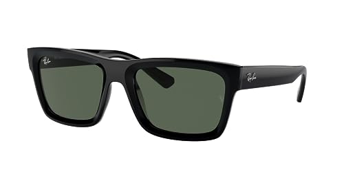 Ray-Ban RB4396 667771 54MM Black/Dark Green Rectangle Sunglasses for Men for Women + BUNDLE with Designer iWear Eyewear Kit