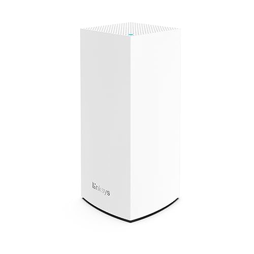 Linksys MX4200 Mesh WiFi Router - AX4200 WiFi 6 Router - Velop Tri-Band WiFi Mesh Router For Wireless Internet - Internet Router - Connect 40+ Devices, 2,700 Sq Ft, 1-Pk