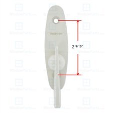 Andersen¨ Tribeca Style - Gliding Door Thumb Latch in White Color