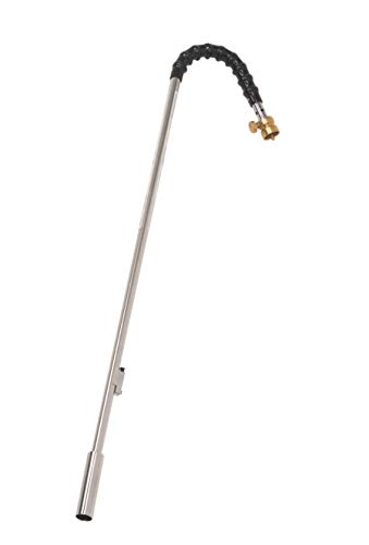 Flame King YSNPQ810CGA Propane Torch Weed Burner with Integrated Lighter, 24000 BTU, 33 inches Long, Silver