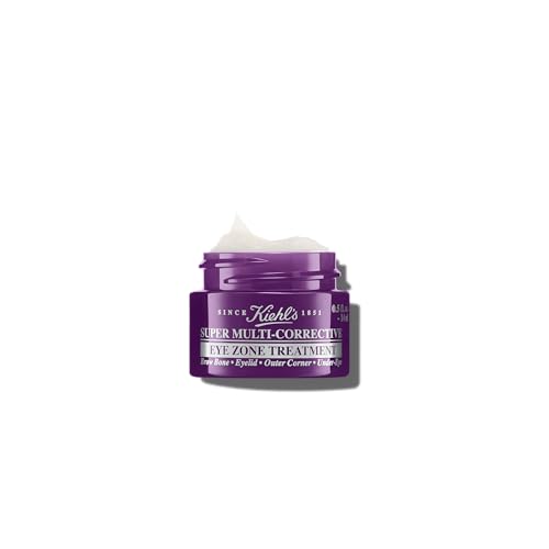 Kiehl's Super Multi-Corrective Eye Cream, Anti-Aging Cream that Lifts Brow Bone Area, Smooths and Firms Eye Lids, Bilberry Seed Extract and Collagen Peptide for Smoother Looking Skin - 0.5 fl oz