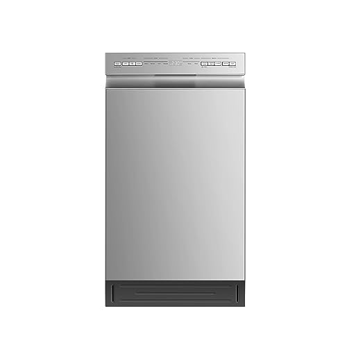 Midea MDF18A1AST Built-in Dishwasher with 8 Place Settings, 6 Washing Programs, Stainless Steel Tub, Heated Dry, Energy Star