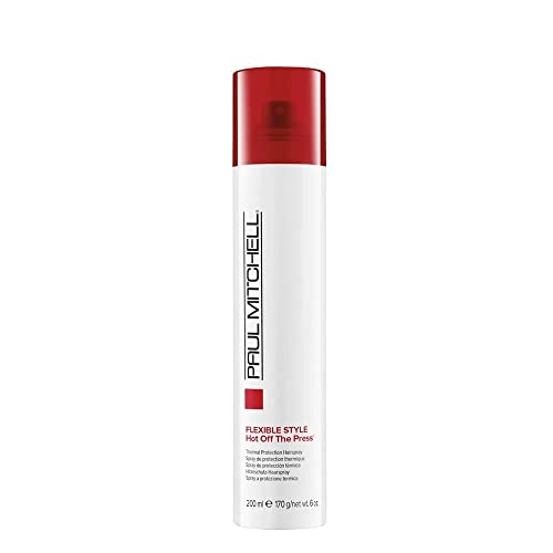Paul Mitchell Hot Off The Press Thermal Protection Hairspray, Perfect Prep + Finish For Heat Styling, All Hair Types, 6 oz.