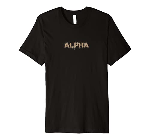 Alpha Military Squad Fitness Workout Athletic Training Premium T-Shirt