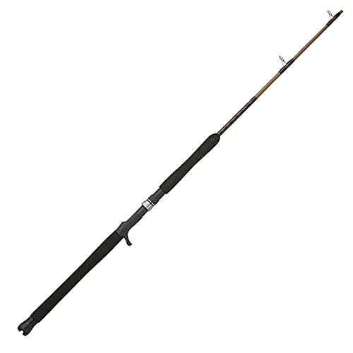 Shakespeare Ugly Stik 6’3” Tiger Elite Jig Casting Rod, One Piece Nearshore/Offshore Rod, 50-100lb Line Rating, Heavy Rod Power, 4-7 oz. Lure Rating, Versatile and Dependable