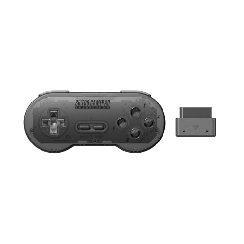 8Bitdo Sn30 2.4G Wireless Gamepad for Original SNES/Sfc (Transparent Edition) - Super NES