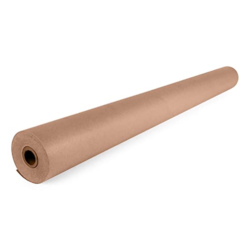 IDL Packaging 36' x 180 feet (2160 inches) Brown Kraft Paper Roll, 30 lbs (Pack of 1) - Quality Paper for Packing, Moving, Shipping, Crafts - 100% Recyclable Natural Kraft Wrapping Paper