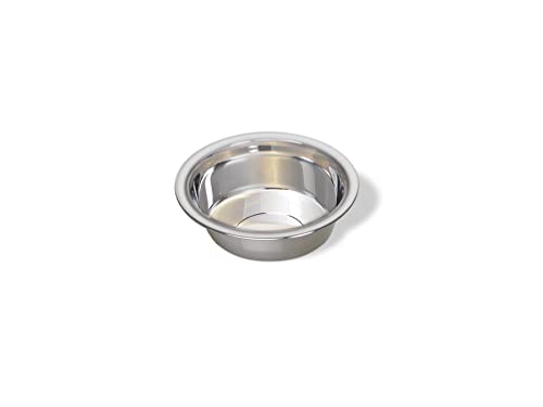 Van Ness Pets Lightweight Stainless Steel Cat Bowl, 8 OZ Food And Water Dish, Natural