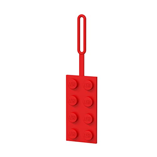 LEGO Stationery 2x4 Silicone Luggage Tag - Red