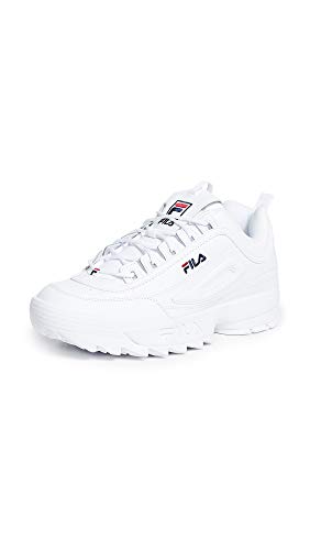 Fila Men's Lightweight Everyday Casual MB Sneaker, White/Navy/Red, 10