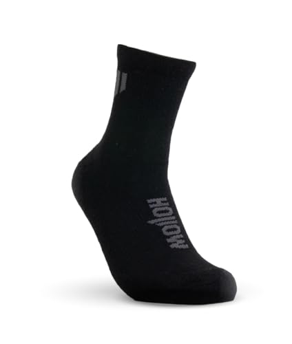 Alpaca Ankle Socks for Men and Women, Moisture Wicking Alpaca Socks for Hiking, Running, Outdoors, Any Season Ankle Sock, Temperature Regulating, Light Compression, Medium, Black