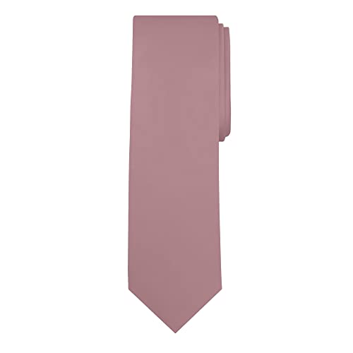 Jacob Alexander Solid Color Men's Regular Tie - Dusty Rose