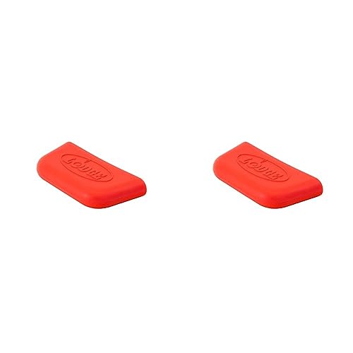 Lodge Silicone Bold Assist Handle Holder, Vibrant Red (Pack of 2)