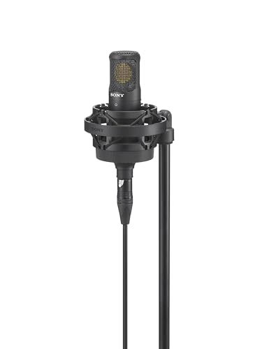 Sony Media C-80 Unidirectional Studio Condenser Microphone with Advanced Capsule Technology, Dual Diaphragm Configuration, and Acoustic Shifting Circuit