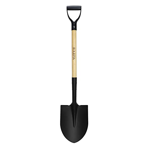 KOLEIYA Shovel,Spade Shovels for Digging Gardening Planting Trenching,Metal Shovel with D Handel for Sand Beach Dirt,41inches Short Shovel