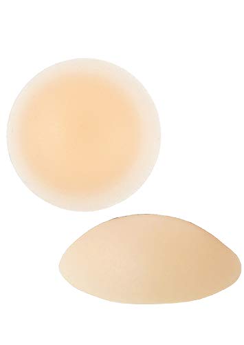 Braza Women's No Adhesive Silicone Nipple Covers, Beige, 3' Diameter