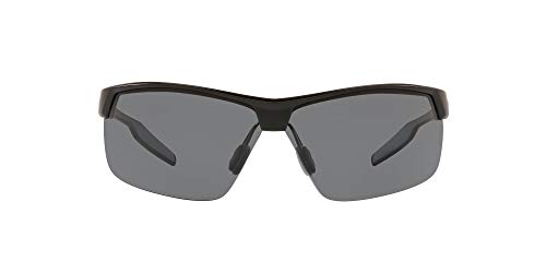 Native Eyewear Hardtop Ultra XP Polarized Rectangular Sunglasses, Matte Black/Grey, 71 mm
