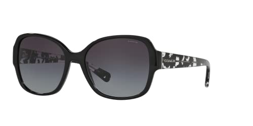 Coach Sunglasses HC 8166 534811 L154 Black Grey Gradient