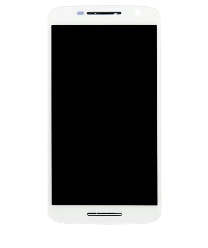 Replacement LCD Assembly With Frame Compatible For Motorola Droid Maxx 2 / Moto X Play (XT1561 / XT1562 / XT1563 / XT1565 / 2015) (Refurbished) (White)