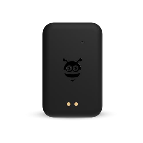 Pebblebee Tag | Mini Rechargeable Item Tracker | Compatible with Apple Find My | 300ft Bluetooth | Water Resistant | Bright LED & Loud Sound