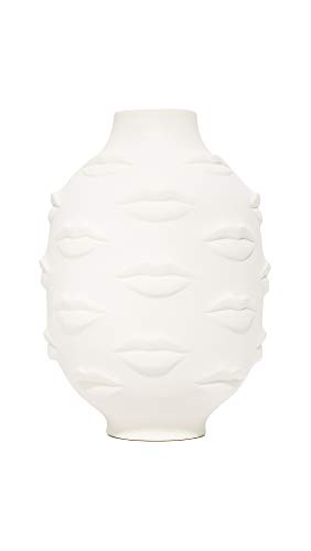 Jonathan Adler Round Gala Vase, White, One Size