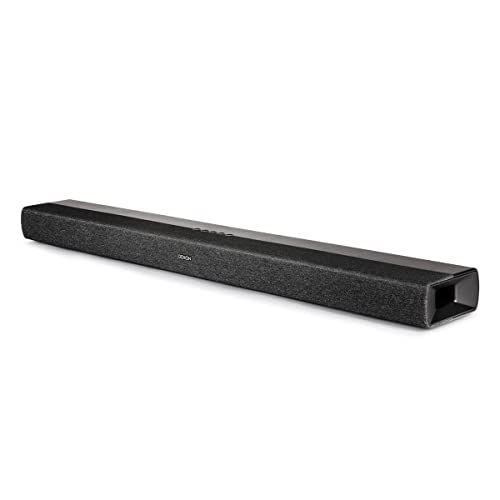 Denon DHT-S217 Sleek Home Theater Soundbar (2022 Model), Virtual Surround Sound, HDMI eARC, Bluetooth Compatibility, IR Compatible Remote-Control, Crystal-Clear Dialogue,Black