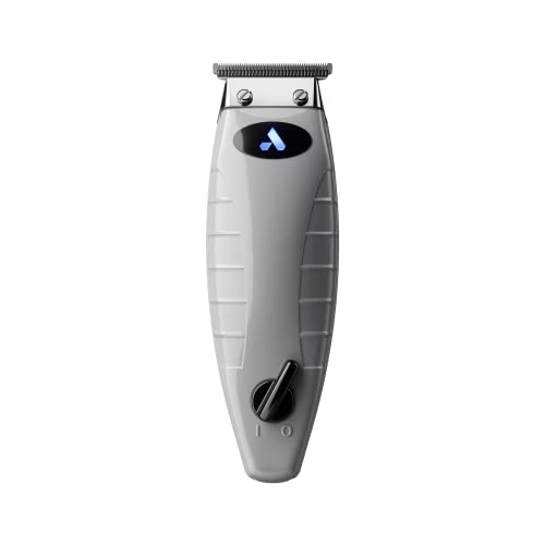 Andis 74055 Professional Corded/Cordless Hair & Beard Trimmer, Zero Gapped, Close Cutting Carbon Steel T-Outliner Blade, Grey
