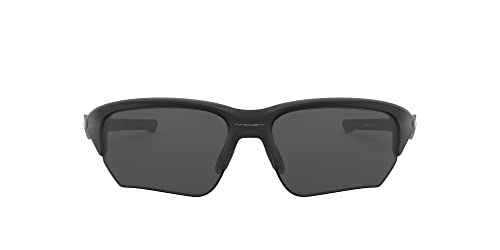 Oakley Men's OO9363 Flak Beta Rectangular Sunglasses, Matte Black/Grey, 64 mm